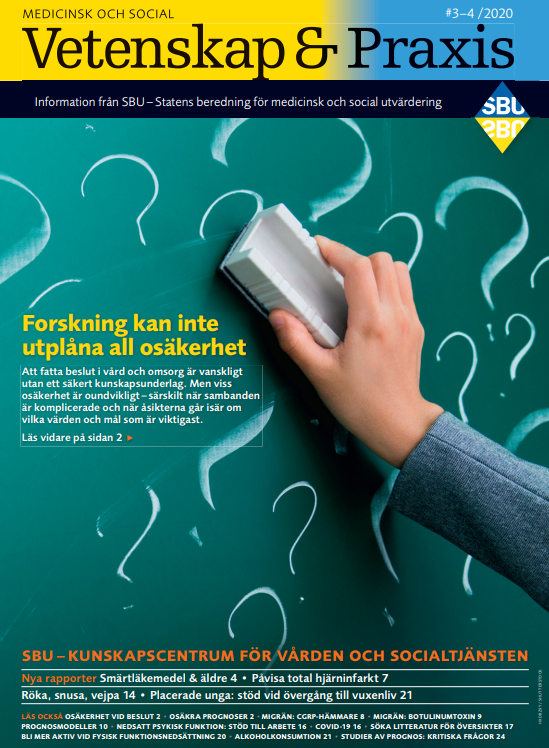 Omslag vår tidning vetenskap & praxis nr 3-4, 2020