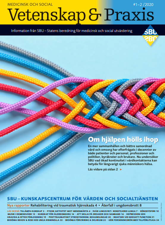 Omslag vår tidning vetenskap och praxis nr 1_2, 2020