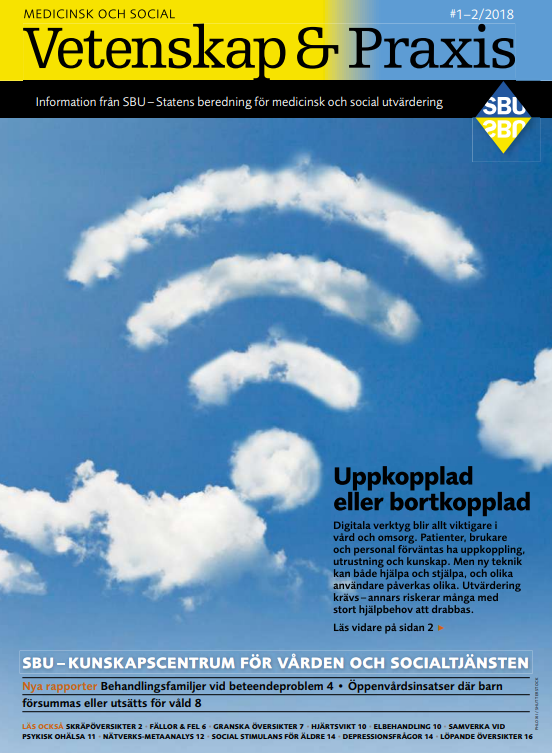 Omslag vår tidning vetenskap och praxis nummer 1-2, 2018
