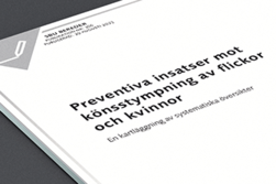 rapportomslag till Preventiva insatser mot könsstympning av flickor och kvinnor rapport nr 366